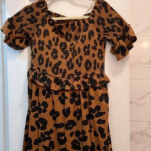 Who What Wear Leopard Print Dress